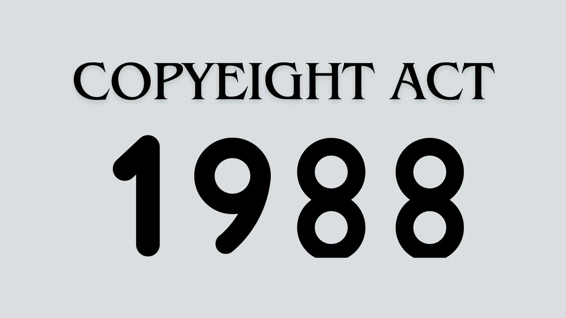 Copyright Act 1988