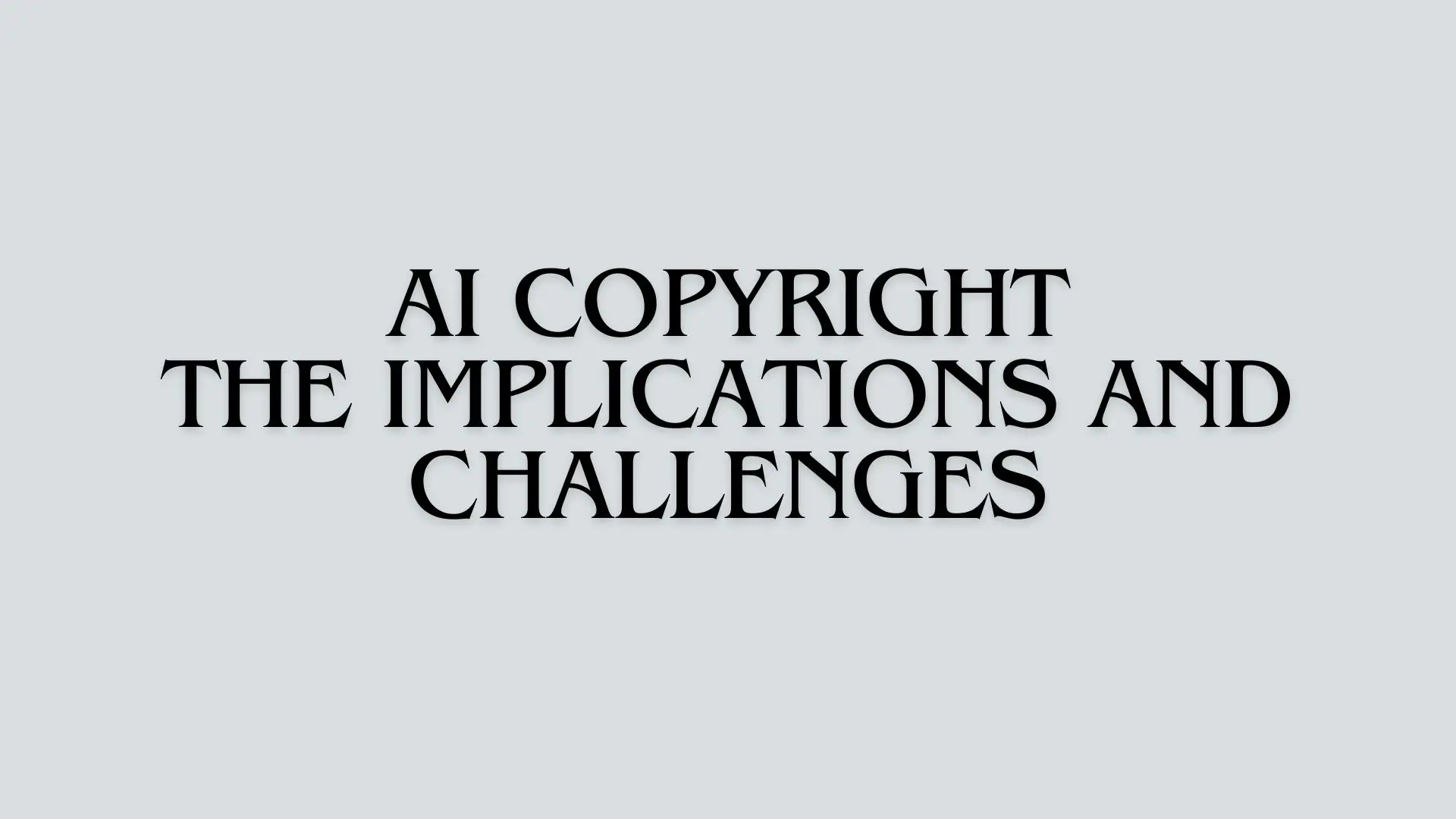 AI Copyright